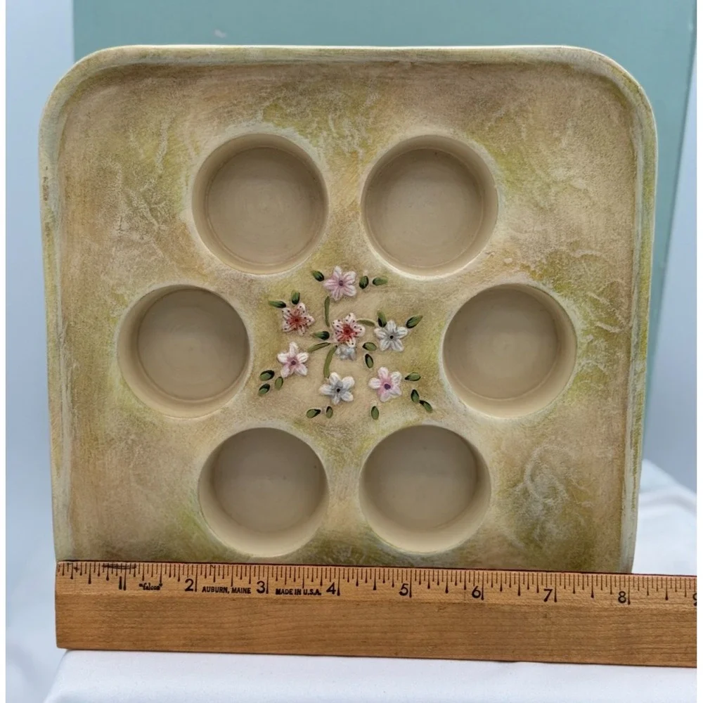 Partylite P8014 Terrace Blossom 3-Wick / Multi Tealight Candle Holder - NEW Open
